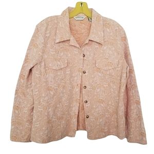 *Vintage* Orvis floral button jacket